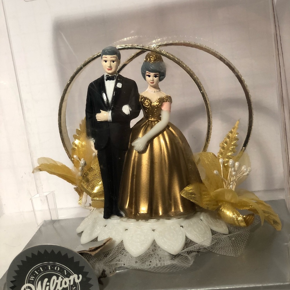 50th Anniversary cake topper Wilton NOS